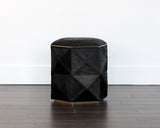 Ashanti Storage Ottoman - Small - Gold - Black 103761 Sunpan