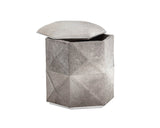 Ashanti Storage Ottoman - Small - Silver - Grey 103762 Sunpan