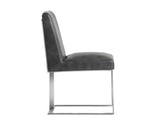 Dean Dining Chair - Stainless Steel - Cantina Magnetite 103774 Sunpan