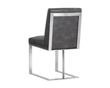 Dean Dining Chair - Stainless Steel - Cantina Magnetite 103774 Sunpan