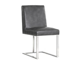 Dean Dining Chair - Stainless Steel - Cantina Magnetite 103774 Sunpan