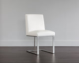 Dean Dining Chair - Stainless Steel - Cantina White 103783 Sunpan