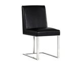 Dean Dining Chair - Stainless Steel - Cantina Black 103784 Sunpan