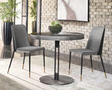 Klaus Dining Chair - Sparrow Grey / Napa Black 103787 Sunpan