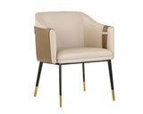 Carter Dining Armchair - Napa Beige / Napa Tan 103789 Sunpan