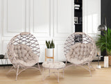 IDEAZ Crossweave Ball Chair Conversation Set Beige 1037FHT