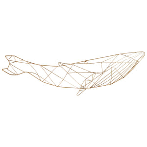 Whale Of A Wall Art Gold 10389 Cyan Design