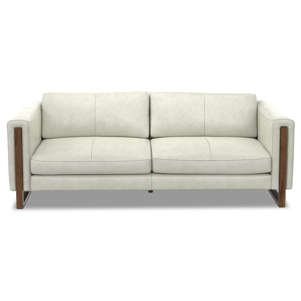 English Elm Richard 83-Inch Eco-Conscious Sofa: Luxurious Semi-Aniline Leather, Spacious Comfort & Easy Care B136P364300-GIGA