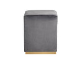 Cricket Ottoman - Grey 103948 Sunpan