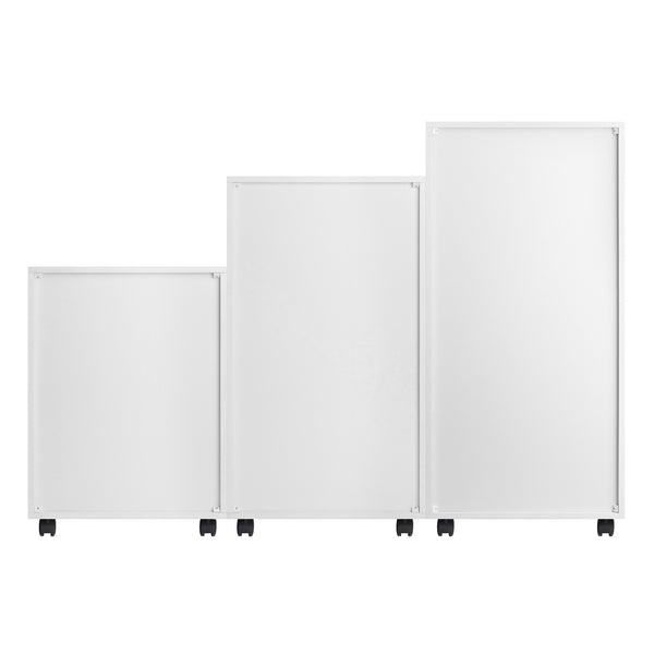 Winsome Wood Halifax 3-piece Mobile Storage Cabinet Set With 17 Drawers For Home Office And Organizing Needs White Composite Wood 10395-winsome-wood