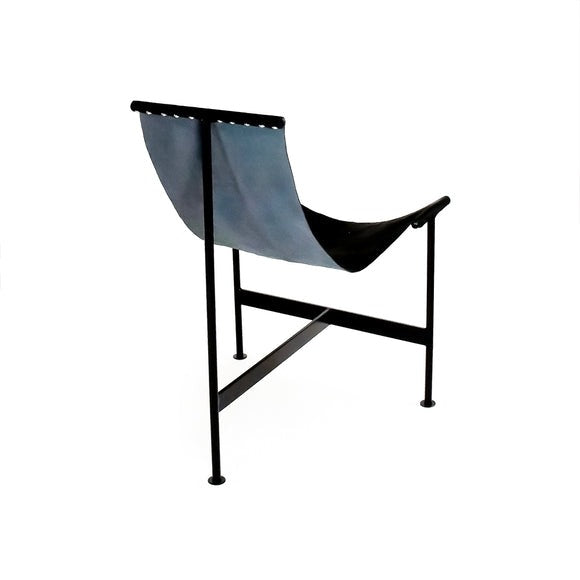 Black Hide Sling Chair Black Metal / Black Cowhide 1039 Black Zentique