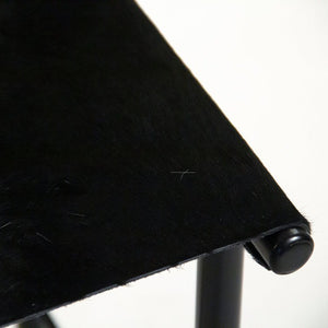Black Hide Sling Chair Black Metal / Black Cowhide 1039 Black Zentique