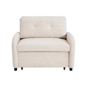 English Elm Christopher Knight Home® - (Old 3-in-1 Convertible Sleeper Sofa Bed with Pillow & Pocket, Compact Loveseat with Pull-Out Bed and Wheels Beige N765P34284849W