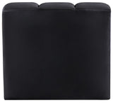 Arc Black Velvet Curved Corner 103Black-CC Meridian Furniture