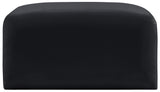 Arc Black Velvet Ottoman 103Black-Ott Meridian Furniture