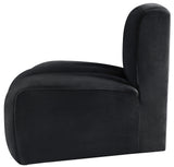 Arc Black Velvet Reverse Corner 103Black-RC Meridian Furniture