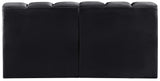 Arc Black Velvet Modular Sofa 103Black-S2A Meridian Furniture