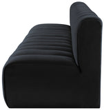 Arc Black Velvet Modular Sofa 103Black-S4E Meridian Furniture