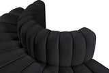 Arc Black Velvet Modular Sofa 103Black-S4G Meridian Furniture