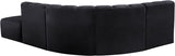 Arc Black Velvet Modular Sofa 103Black-S5C Meridian Furniture