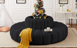 Arc Black Velvet Modular Sofa 103Black-S8D Meridian Furniture