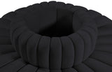 Arc Black Velvet Modular Sofa 103Black-S8D Meridian Furniture