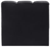 Arc Black Velvet Straight Chair 103Black-ST Meridian Furniture