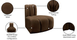 Arc Brown Velvet Reverse Corner 103Brown-RC Meridian Furniture