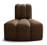 Arc Brown Velvet Reverse Corner 103Brown-RC Meridian Furniture