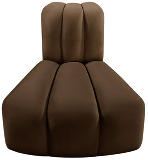 Arc Brown Velvet Reverse Corner 103Brown-RC Meridian Furniture