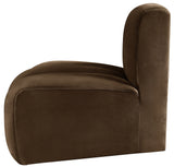 Arc Brown Velvet Reverse Corner 103Brown-RC Meridian Furniture