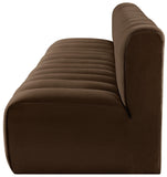 Arc Brown Velvet Modular Sofa 103Brown-S4E Meridian Furniture