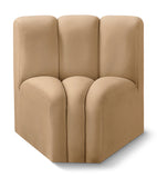 Arc Camel Velvet Curved Corner 103Camel-CC Meridian Furniture