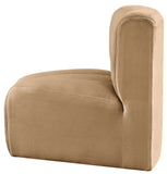 Arc Camel Velvet Curved Corner 103Camel-CC Meridian Furniture