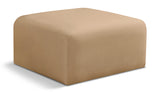 Arc Camel Velvet Ottoman 103Camel-Ott Meridian Furniture