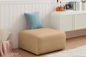 Arc Camel Velvet Ottoman 103Camel-Ott Meridian Furniture