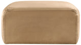 Arc Camel Velvet Ottoman 103Camel-Ott Meridian Furniture