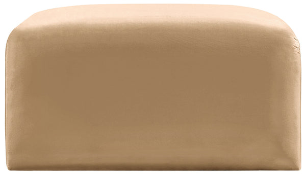 Arc Camel Velvet Ottoman 103Camel-Ott Meridian Furniture