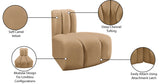 Arc Camel Velvet Reverse Corner 103Camel-RC Meridian Furniture