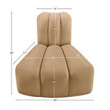 Arc Camel Velvet Reverse Corner 103Camel-RC Meridian Furniture