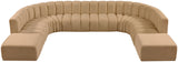 Arc Camel Velvet Modular Sofa 103Camel-S10A Meridian Furniture