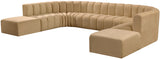 Arc Camel Velvet Modular Sofa 103Camel-S10A Meridian Furniture