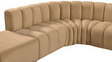 Arc Camel Velvet Modular Sofa 103Camel-S10A Meridian Furniture