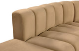 Arc Camel Velvet Modular Sofa 103Camel-S10A Meridian Furniture