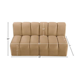 Arc Camel Velvet Modular Sofa 103Camel-S2A Meridian Furniture