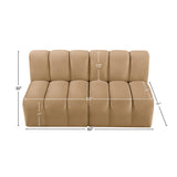 Arc Camel Velvet Modular Sofa 103Camel-S2A Meridian Furniture