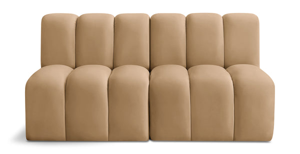 Arc Camel Velvet Modular Sofa 103Camel-S2A Meridian Furniture