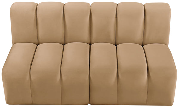 Arc Camel Velvet Modular Sofa 103Camel-S2A Meridian Furniture