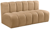 Arc Camel Velvet Modular Sofa 103Camel-S2A Meridian Furniture