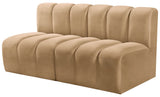 Arc Camel Velvet Modular Sofa 103Camel-S2A Meridian Furniture